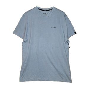 NWT Ted Baker London Logo Tee Lounge T-Shirt Mens Large Light Blue Casual Preppy